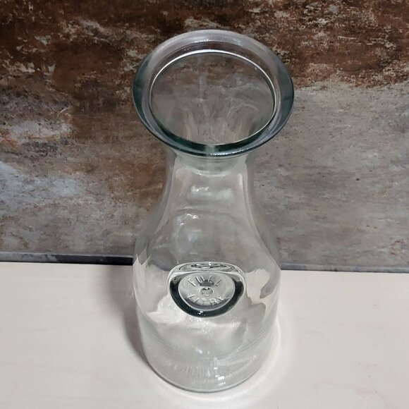 VTG Anchor Hocking 1 Liter Glass Bottle Jar Carafe Decanter Milk Water - Picture 3 of 10
